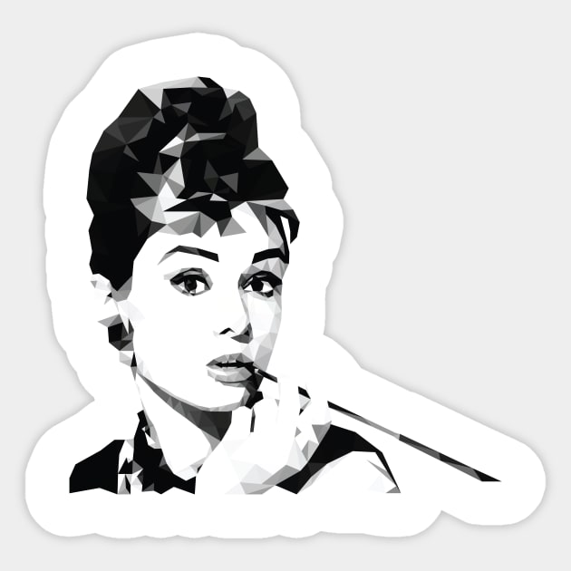 audrey hepburn Sticker by gazonula